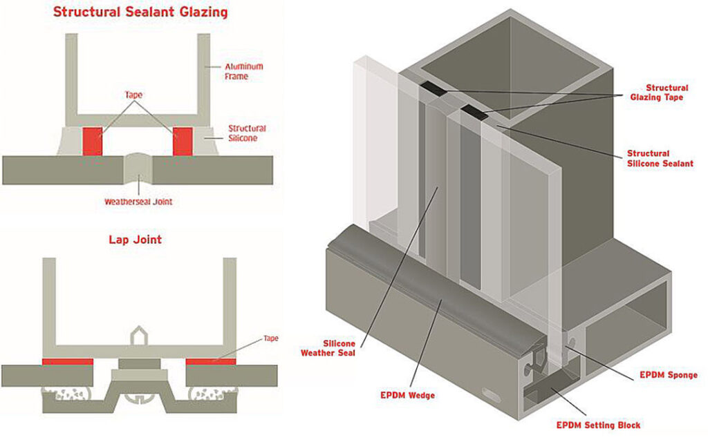 Gray Structural Glazing Tape | VK Series Gray Tape | Gray Curtain Wall Architectural Tape | Capital Tape Company