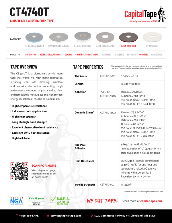 Download the CT4740T data sheet